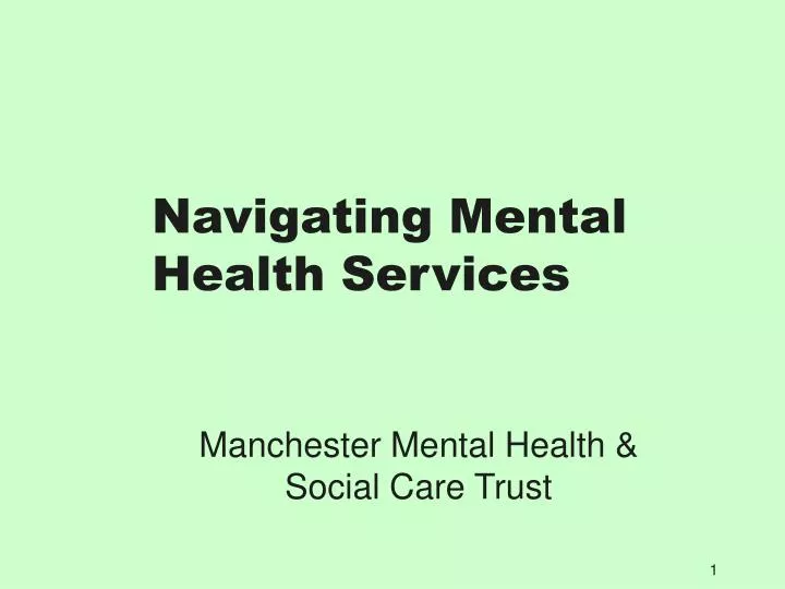 navigating mental health services