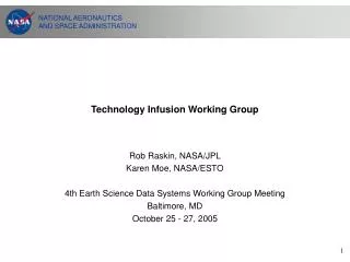 Technology Infusion Working Group