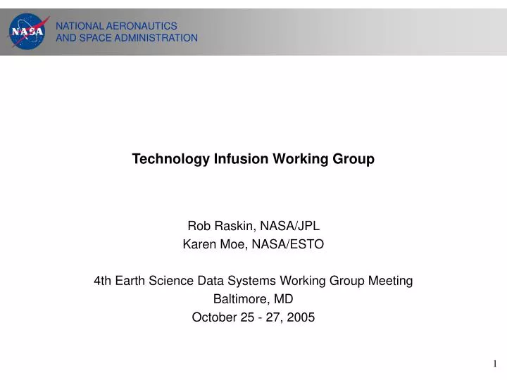 technology infusion working group
