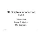 3D Graphics Introduction Part 2 - slide 1