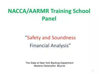NACCA/AARMR Training School Panel