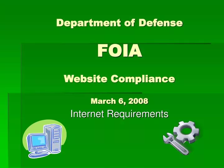 department of defense foia website compliance march 6 2008