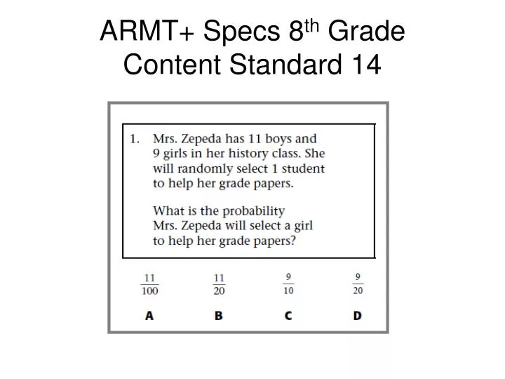 armt specs 8 th grade content standard 14