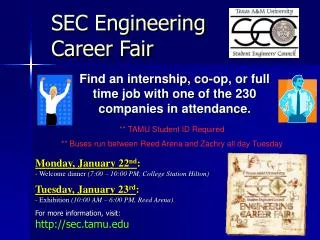SEC Engineering Career Fair