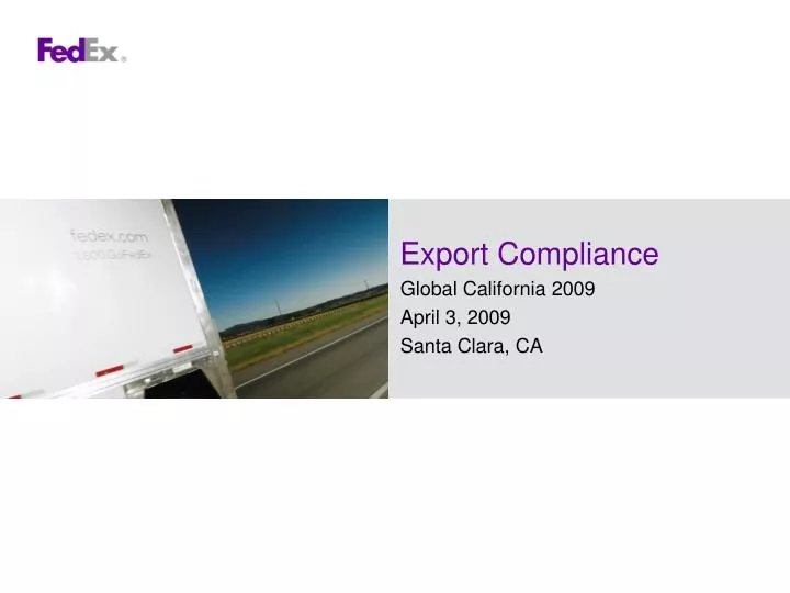 export compliance