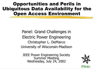 Opportunities and Perils in Ubiquitous Data Availability for the Open Access Environment