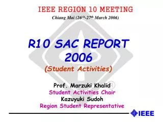 R10 SAC REPORT 2006 (Student Activities)