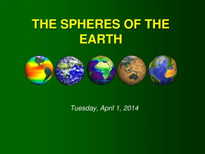 the spheres of the earth