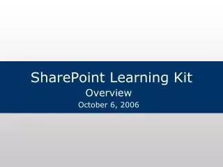 SharePoint Learning Kit