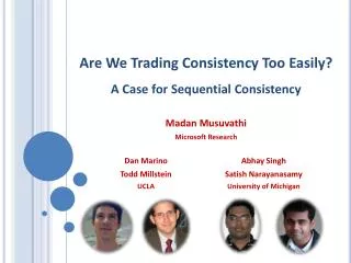 Are We Trading Consistency Too Easily? A Case for Sequential Consistency