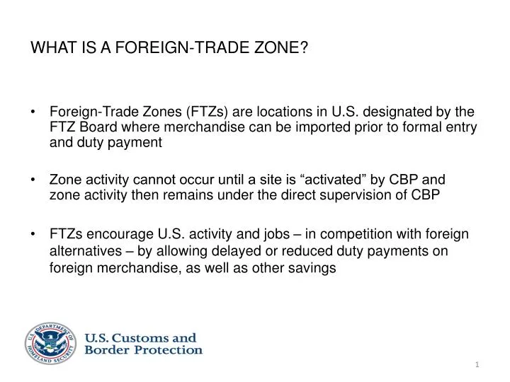 what is a foreign trade zone