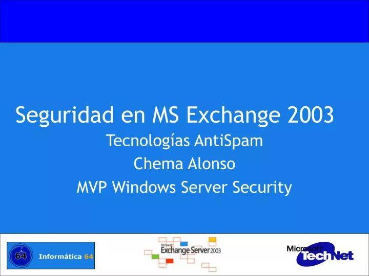 seguridad en ms exchange 2003