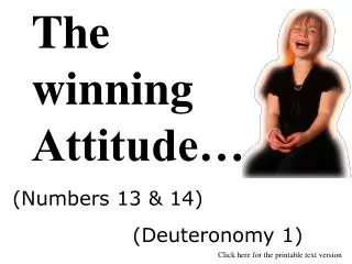 The winning Attitude…
