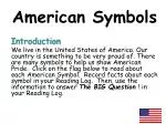 American Symbols - slide 1