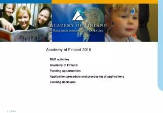 Academy of Finland 2010