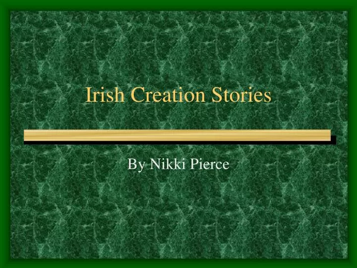 irish creation stories
