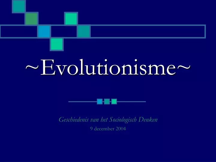 evolutionisme