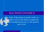 MACROECONOMICS