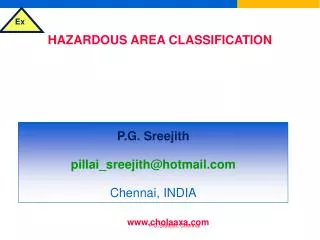 HAZARDOUS AREA CLASSIFICATION &amp; SELECTION OF ELECTRICAL EQUIPMENT FOR FLAMMABLE ATMOSPHERES