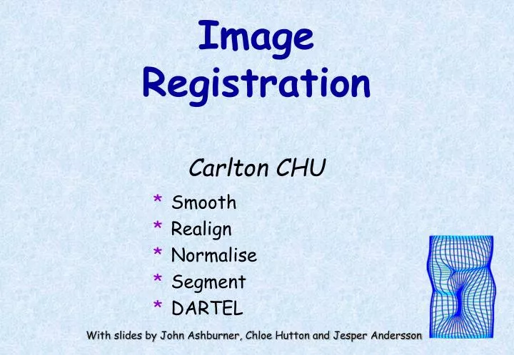 image registration carlton chu