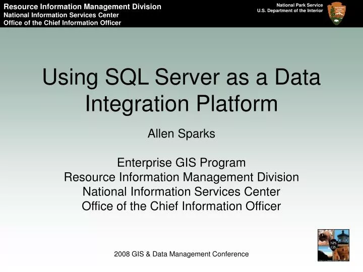 using sql server as a data integration platform