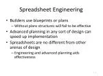 Spreadsheet Engineering - slide 1