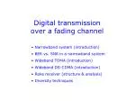 Digital transmission over a fading channel - slide 1