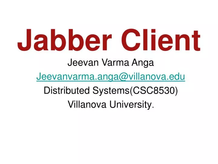 jabber client