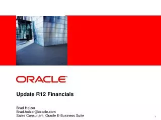 Update R12 Financials
