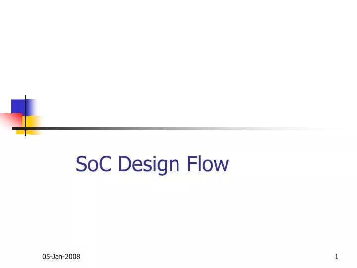 soc design flow