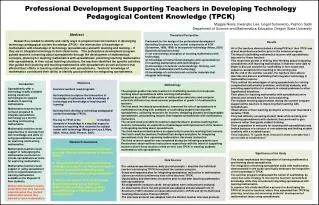 Professional Development Supporting Teachers in Developing Technology Pedagogical Content Knowledge (TPCK)