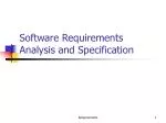 Software Requirements Analysis and Specification - slide 1