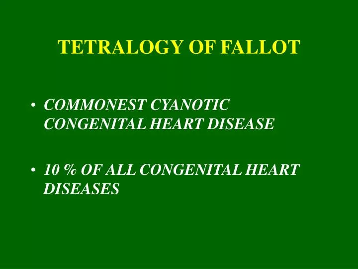 tetralogy of fallot