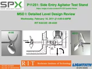 P11251: Side Entry Agitator Test Stand