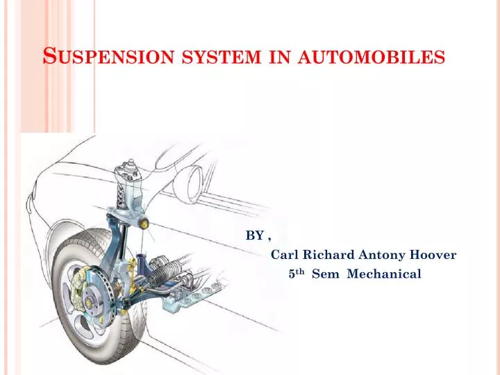 suspension system in automobiles