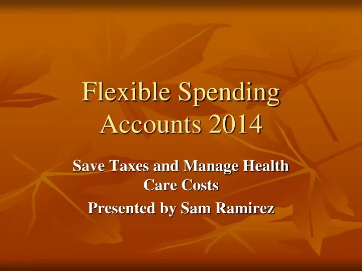 flexible spending accounts 2014