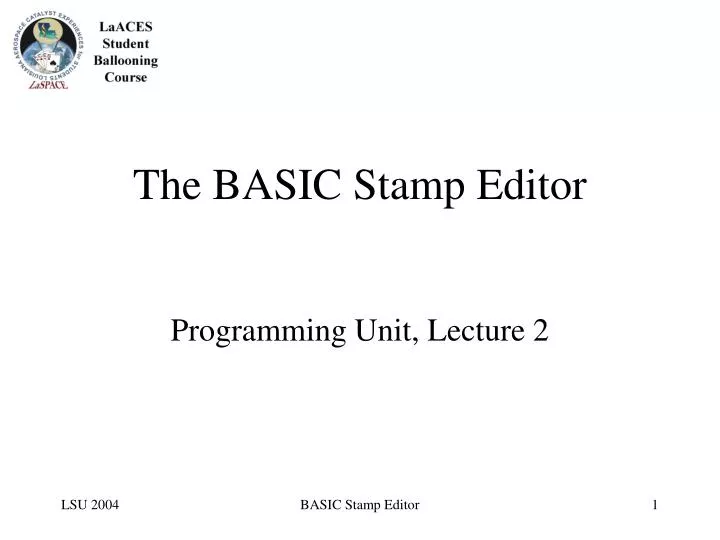 the basic stamp editor