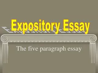 The five paragraph essay
