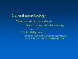 General microbiology