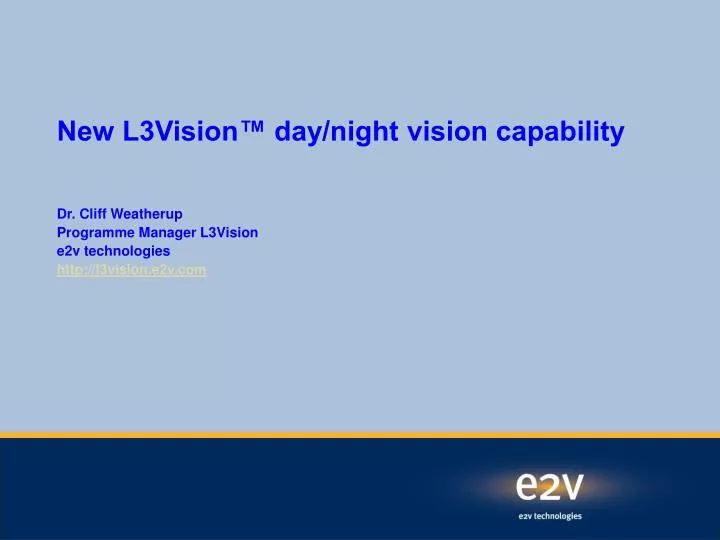 new l3vision day night vision capability