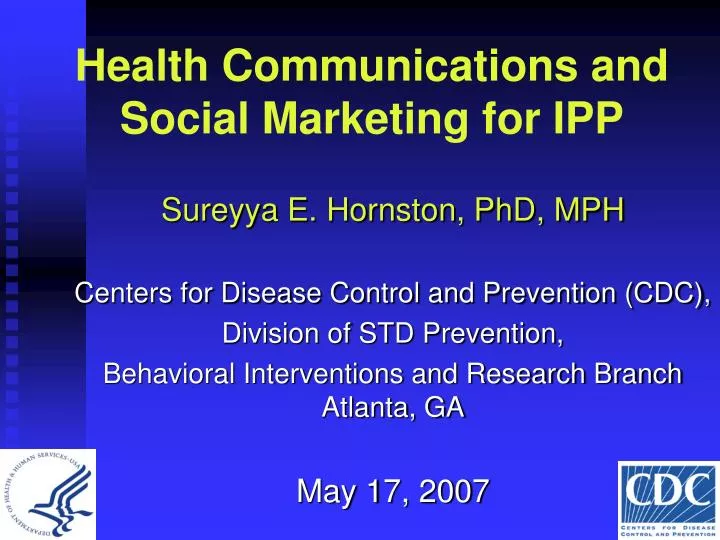 health communications and social marketing for ipp