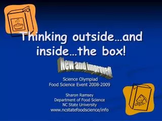 Thinking outside…and inside…the box!