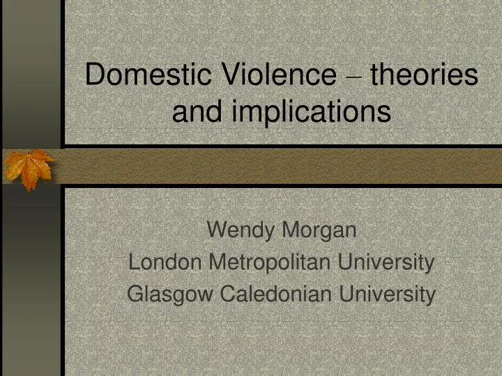 domestic violence theories and implications