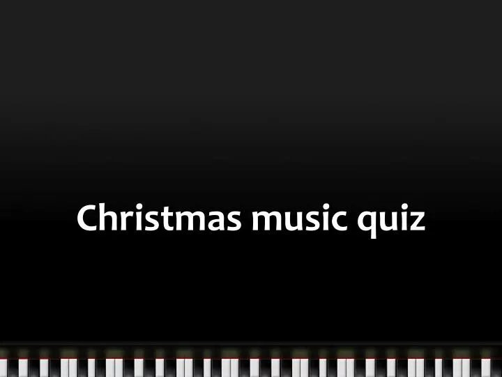 christmas music quiz
