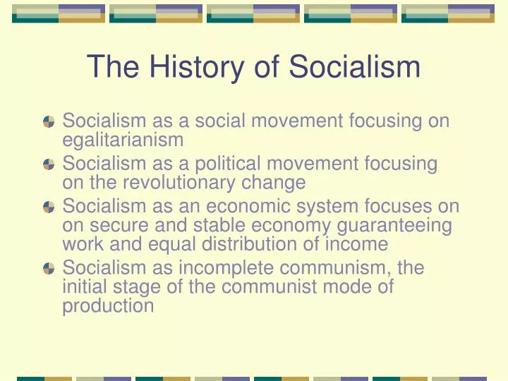 the history of socialism