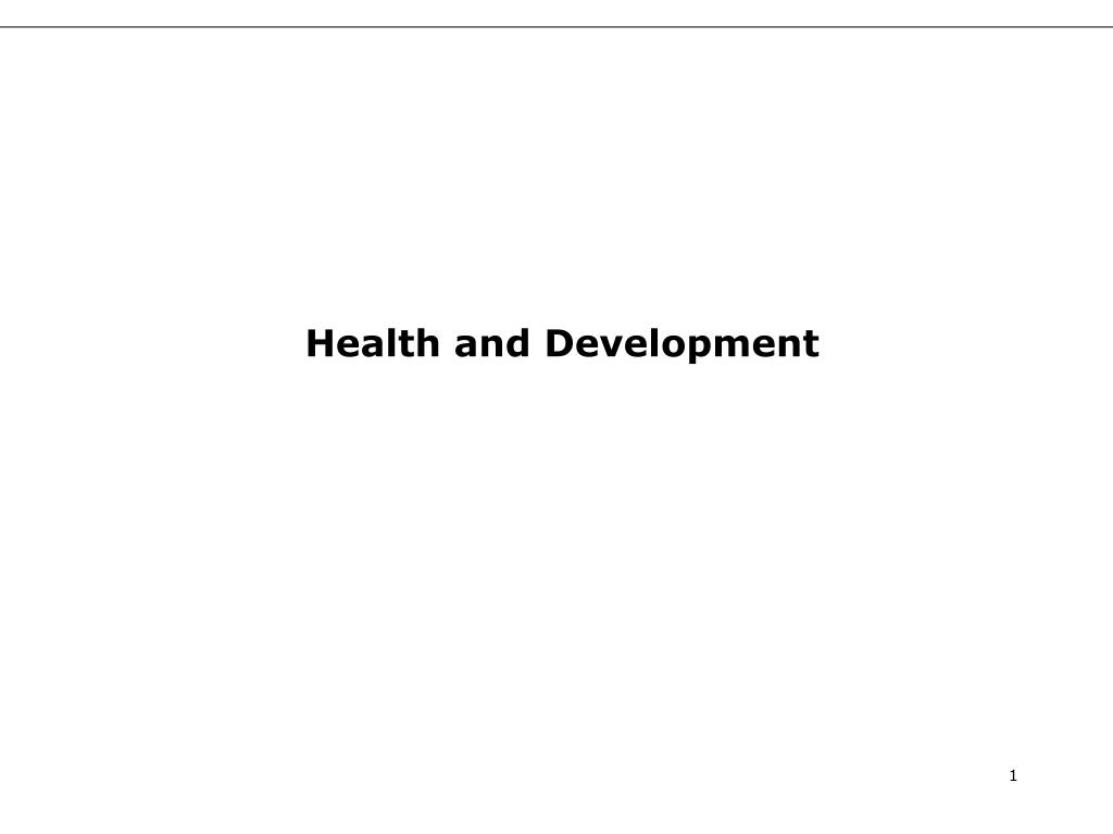 PPT - Health and Development PowerPoint Presentation, free download ...