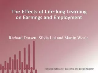 The Effects of Life-long Learning on Earnings and Employment