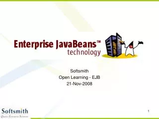 Softsmith Open Learning - EJB 21-Nov-2008