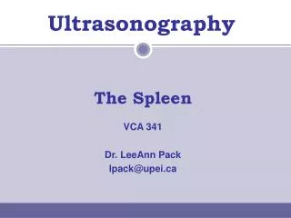 Ultrasonography
