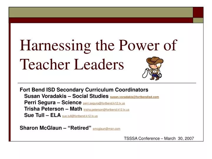 harnessing the power of teacher leaders